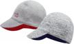 adorable reversible baby baseball cap with delicate shell embroidery – perfect infant sun hat! logo
