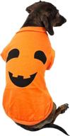 adorable xxx-large midlee pumpkin face dog 🎃 shirt costume: premium quality halloween dress-up for big dogs логотип