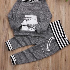 img 1 attached to Gender Neutral Fall/Winter Outfit Set For Toddler Infant Baby Boys & Girls - Hoodie Sweatsuit & Long Sleeve Pants