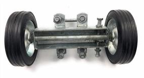 img 3 attached to Set Of 6 "Rut Runner" Rolling Gate Carrier Wheels For Smooth And Easy Movement Of Chain Link Fence Rolling Gates