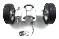 set of 6 "rut runner" rolling gate carrier wheels for smooth and easy movement of chain link fence rolling gates logo