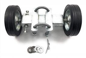 img 4 attached to Набор из 6 несущих колес для рулонных ворот «Rut Runner» для плавного и легкого движения рулонных ворот из звеньев цепи