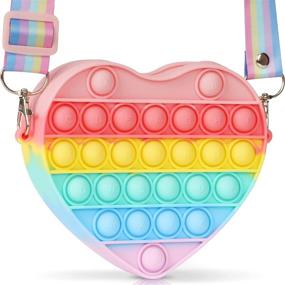 img 4 attached to Сумки Crossbody Heart Shoulder Relief Handbags