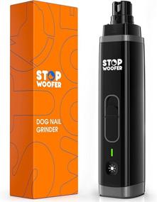 img 1 attached to 🐾 STOPWOOFER Dog Nail Grinder with 2 LED Light - New Version 2-Speed Electric Pet Nail Trimmer for S/M/L Dogs - Quiet & Painless Paws Grooming - Rechargeable Pet Nail Grinder for Dogs (Black)