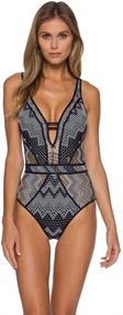 img 3 attached to Becca Rebecca Virtue Crochet Swimsuit Women's Clothing - Swimsuits & Cover Ups