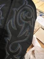 img 1 attached to Women'S Cowboy Boots 9800Mid Calf CowgirlWestern Embroidered Pull-On - Vepose Ladies' Boots review by Jeremy Keller