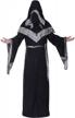 halloween sorcerer robe: channel your inner medieval wizard with this renaissance hooded gown and cape for men logo
