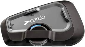 img 4 attached to Cardo Freecom 4X Single Bluetooth Communication System - Ultimate Black Riding Companion