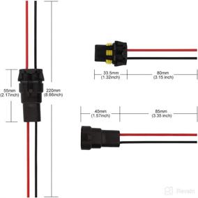 img 3 attached to Winka HB4 Bulb Sockets Female Adapter Wiring Harness Connector for Headlight Fog - Pack of 4