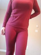 img 1 attached to Stay Cozy With Cherrydew Women'S Fleece-Lined Thermal Long Johns Set - Perfect Base Layer! review by Jacob Mendoza