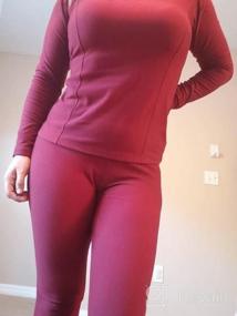 img 5 attached to Stay Cozy With Cherrydew Women'S Fleece-Lined Thermal Long Johns Set - Perfect Base Layer!