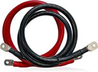 🔌 premium renogy 5ft 4/0 awg battery inverter cables - ideal for 3/8 in lugs logo