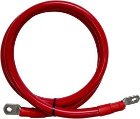 img 2 attached to 🔌 Premium Renogy 5Ft 4/0 AWG Battery Inverter Cables - Ideal for 3/8 In Lugs