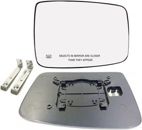 img 4 attached to 🔥 Premium Ram 1500/2500 Right Side Heated Mirror Glass (2009-2018) - Power Convex & Compatible: 68050298AA, 68079362AA