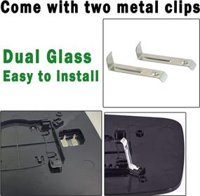 img 1 attached to 🔥 Premium Ram 1500/2500 Right Side Heated Mirror Glass (2009-2018) - Power Convex & Compatible: 68050298AA, 68079362AA