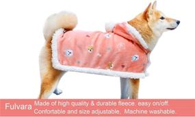 img 3 attached to 🐶 Fulvara Warm Dog Coat and Fleece Pet Clothes: Soft, Multi-Functional, Washable & Cozy Blanket Cover for Dogs