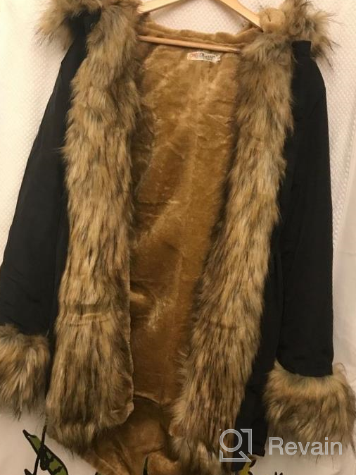 img 1 attached to Warm And Stylish Aofur Women'S Hooded Parka Jackets With Faux Fur Lining For Winter Outfits review by Daniel Casper