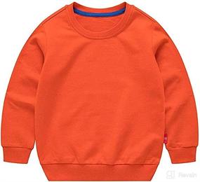 img 4 attached to OdilMacy Pullover Sweatshirt Toddler Crewneck Apparel & Accessories Baby Boys best: Clothing