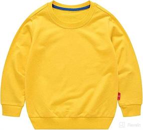 img 3 attached to OdilMacy Pullover Sweatshirt Toddler Crewneck Apparel & Accessories Baby Boys best: Clothing