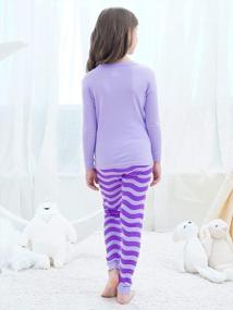 img 2 attached to Girls Pajamas Long Sleeve Snug-Fit Cotton Pjs Set Sleepwear