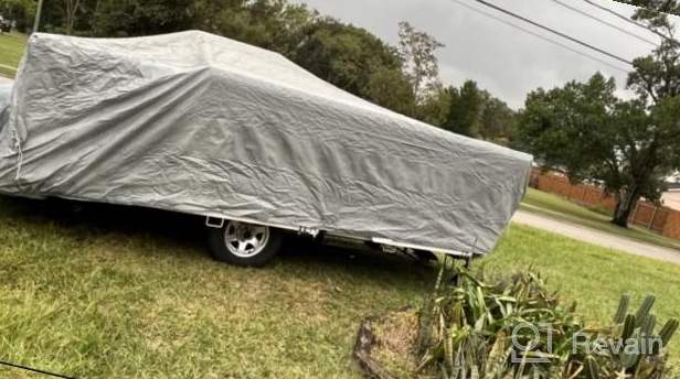 img 1 attached to ADCO 12293 Pop Up Trailer SFS Aqua Shed Cover - 12'1" To 14', Gray review by Mandela Buycks