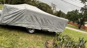img 3 attached to ADCO 12293 Pop Up Trailer SFS Aqua Shed Cover - 12'1" To 14', Gray