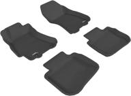 🚗 custom fit car floor liners, kagu series (1st & 2nd row, black) for subaru outback 2010-2014 - 3d maxpider all-weather floor mats logo