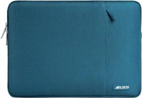 img 4 attached to Чехол для планшета MOSISO, совместимый с iPad 10Th 10,9 дюймов 2022, iPad Air 5Th 10,9, iPad Pro 11 M2 2022-2018, iPad 9/8/7 10,2, iPad Air 4 10,9/Air 3 10,5, iPad 9,7, вертикальная сумка из полиэстера, глубокая Бирюзовый