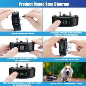 img 2 attached to 🐶 WIEZ Wireless Dog Fence with GPS - Electric Pet Containment System, Range 98-3380 ft, Adjustable Warning Strength, Rechargeable - Harmless and Suitable for Medium to Large Dogs