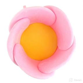 img 2 attached to 🌸 Lotus Flower Bath Cushion – Non-Slip Petal Sink Bather for Newborns, Infant Bathtub Mat, Support Lounger Seat, Pink