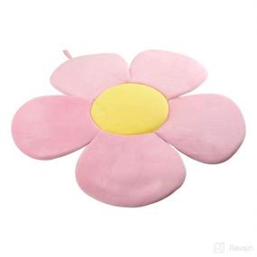 img 3 attached to 🌸 Lotus Flower Bath Cushion – Non-Slip Petal Sink Bather for Newborns, Infant Bathtub Mat, Support Lounger Seat, Pink