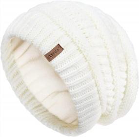 img 4 attached to Warm Winter Hats For Women And Men - Fleece Lined Knit Beanie Ski Cap With Slouchy Style - Perfect For Cold Weather
