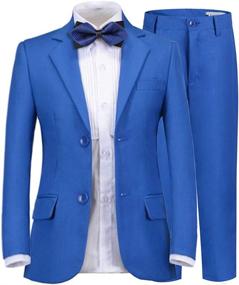 img 4 attached to 💼 Boys' Formal Wedding Blazer Pants in Suits & Sport Coats Collection