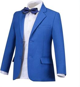 img 3 attached to 💼 Boys' Formal Wedding Blazer Pants in Suits & Sport Coats Collection