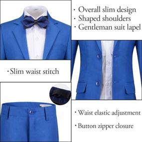 img 1 attached to 💼 Boys' Formal Wedding Blazer Pants in Suits & Sport Coats Collection