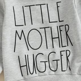img 1 attached to Long Sleeve Unisex Toddler Baby Sweatshirt Pullover Sweater For Fall And Winter Outfits
