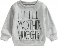 long sleeve unisex toddler baby sweatshirt pullover sweater for fall and winter outfits logo