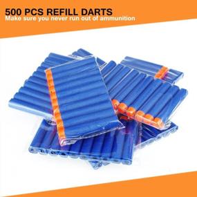 img 2 attached to 500 Pcs Refill Bullet Darts For Nerf N-Strike Elite Series Blasters Toy Gun By Wolftop