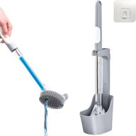 🚽 efficient silicone toilet brush set with soap dispenser - ultimate bathroom cleaning solution logo