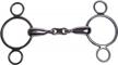 stainless steel 2-ring dutch gag bit with french link by korsteel logo