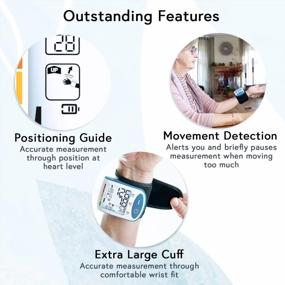 img 3 attached to Impressive IPROVEN BPM-417 - Digital Wrist Blood Pressure Monitor For Home Use - Large Cuff And Heart Rate Monitor - Real-Time BP Reading With Wrist Guide, Movement Sensor, And Backlight