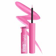 nyx professional makeup vivid brights liquid liner, smear-resistant eyeliner with precise tip - don't pink twice logo