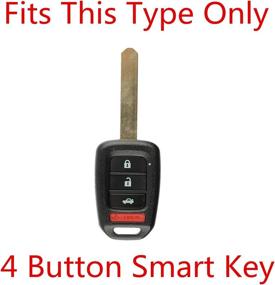 img 1 attached to 🔑 Rpkey Silicone Keyless Entry Remote Control Key Fob Cover Case - Replacement for 2013 2014 2015 Honda Accord Civic MLBHLIK6-1T 35118-T2A-A20 - Protector for Car Key Protection