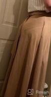 img 1 attached to Women'S A-Line Maxi Skirt With Pockets - Ankle Length High Waist Flowy Long review by Megan Hanson