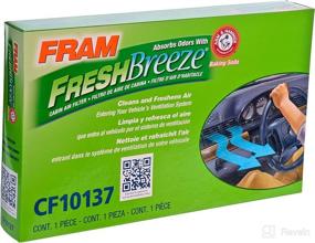 img 2 attached to 🌬️ FRAM Fresh Breeze CF10137 Cabin Air Filter Replacement with Arm & Hammer Baking Soda - Easy Install for Select Ford Vehicles