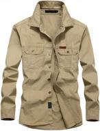 stylish and durable tebreux men's work shirt jacket - perfect for any occasion logo