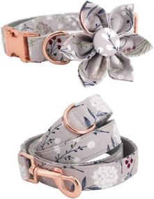 img 4 attached to 🌸 Charming Floral Dog Collar for Your Beloved Girl Dog