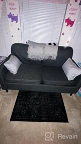 img 7 attached to Светло-серый тканевый диван STHOUYN 56 "W Loveseat с 2 USB, маленькие кушетки для гостиной, спальни, офиса - простая сборка и удобная подушка