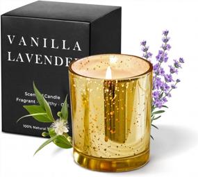img 4 attached to Lavender Eucalyptus Aromatherapy Candles - All Natural Soy Candles To Calm The Mind And Soul - Perfect Gifts For Women
