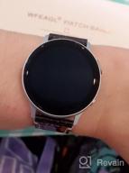 img 1 attached to 46Mm Dark Blue Leather Strap Replacement Band For Samsung Gear S3 Frontier/Classic & Galaxy Watch - WFEAGL Compatible review by Shane Wallace